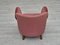 Poltrone in velluto rosa chiaro, Danimarca, anni '60, set di 2, Immagine 10