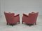 Poltrone in velluto rosa chiaro, Danimarca, anni '60, set di 2, Immagine 2
