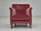 Poltrone in velluto rosa chiaro, Danimarca, anni '60, set di 2, Immagine 4