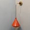 Vintage Opaline Orange Wall Applique 2