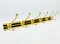 Mid-Century Brass Wall Coat Rack, 1960s 1