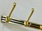 Mid-Century Brass Wall Coat Rack, 1960s 5