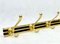 Mid-Century Brass Wall Coat Rack, 1960s 3