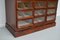 Vintage Dutch Oak / Mahogany Haberdashery Shop Cabinet, 1930s 9