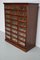 Vintage Dutch Oak / Mahogany Haberdashery Shop Cabinet, 1930s 17