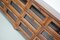 Niederländischer Vintage Teak Kurzwarenladenschrank / Vitrine 6