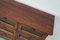 Niederländischer Vintage Teak Kurzwarenladenschrank / Vitrine 9