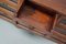 Niederländischer Vintage Teak Kurzwarenladenschrank / Vitrine 11
