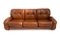 Midcentury Modern Italian Leather Three-Seater Sofa, 1970s, Image 1