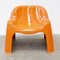Sedia arancione di Sergio Mazza per Artemide, anni '70, Immagine 2