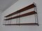 Schwedisches Wandregal aus Teak & Metall von Kajsa & Nils Nisse Strinning für String, 1950er 10