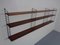 Schwedisches Wandregal aus Teak & Metall von Kajsa & Nils Nisse Strinning für String, 1950er 12