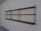 Schwedisches Wandregal aus Teak & Metall von Kajsa & Nils Nisse Strinning für String, 1950er 8