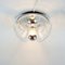 Grand Plafonnier Wave Mid-Century Moderne par Koch & Lowy pour Peill & Putzler, Allemagne, 1960s 8