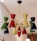 Lampe à Suspension Colorée de Stilnovo, Italie, 1950s 1