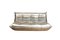 Silbernes Togo 3-Sitzer Ledersofa von Michel Ducaroy für Ligne Roset 1
