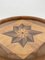 Antique Tray with Elaborate Wooden Inlays in the Shape of a Star, 1900s, Image 2