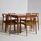 Juego de comedor de teca de Niels O. Møller para JL Møllers Møbelfabrik, años 60. Juego de 7, Imagen 2