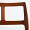 Juego de comedor de teca de Niels O. Møller para JL Møllers Møbelfabrik, años 60. Juego de 7, Imagen 40