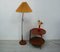 Geschwungene deutsche Mid-Century Stehlampe aus Teakholz, 1950er 2