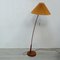 Geschwungene deutsche Mid-Century Stehlampe aus Teakholz, 1950er 1