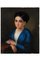Natale Schiavoni, Portrait of His Sister, 18th Century, Oil on Cardboard, Framed 2