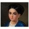 Natale Schiavoni, Portrait of His Sister, 18th Century, Oil on Cardboard, Framed 3