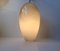 Modernist Egg Shaped Life Pendant in Grey Opaline Glass by Jo Hammerborg for Fog & Mørup, 1960s, Image 7