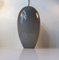 Modernist Egg Shaped Life Pendant in Grey Opaline Glass by Jo Hammerborg for Fog & Mørup, 1960s, Image 3