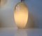 Lámpara colgante Life modernista en forma de huevo de vidrio opalino gris de Jo Hammerborg para Fog & Mørup, años 60, Imagen 2