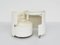 White Vanity Dressing Table Mod. Dilly Dally by Luigi Massoni for Poltrona Frau, Italy, 1968, Set of 2 2