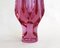Small Faceted Vase Cut in Purple-Pink Glass, 1960s 10