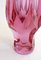 Small Faceted Vase Cut in Purple-Pink Glass, 1960s 5