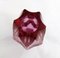 Small Faceted Vase Cut in Purple-Pink Glass, 1960s 6