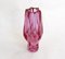 Small Faceted Vase Cut in Purple-Pink Glass, 1960s 11