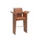 Panama Brown Leather Bar Chair by Javier Gomez 1