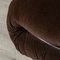 20th Century Soriana Armchair in Brown Fabric by Tobia Scarpa for Cassina, 1970s 10