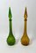 Vintage Empoli Karaffen aus Glas, 1960er, 2er Set 10