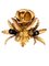 Hollywood Regency Flower Shape Gilt Metal Ceiling Light from Banci, 1960s, Image 3