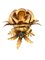 Hollywood Regency Flower Shape Gilt Metal Ceiling Light from Banci, 1960s, Image 1