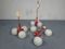 Space Age Ceiling Lights in Milk Glass, 1970s, Set of 3 2