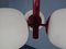 Space Age Ceiling Lights in Milk Glass, 1970s, Set of 3 11