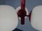 Space Age Ceiling Lights in Milk Glass, 1970s, Set of 3, Image 11