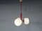 Space Age Ceiling Lights in Milk Glass, 1970s, Set of 3 4