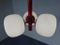 Space Age Ceiling Lights in Milk Glass, 1970s, Set of 3 5