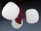 Space Age Ceiling Lights in Milk Glass, 1970s, Set of 3 6