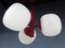 Space Age Ceiling Lights in Milk Glass, 1970s, Set of 3, Image 6