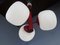 Space Age Ceiling Lights in Milk Glass, 1970s, Set of 3 13