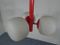 Space Age Ceiling Lights in Milk Glass, 1970s, Set of 3 9