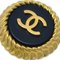 Orecchini a bottone neri dorati di Chanel, set di 2, Immagine 2
